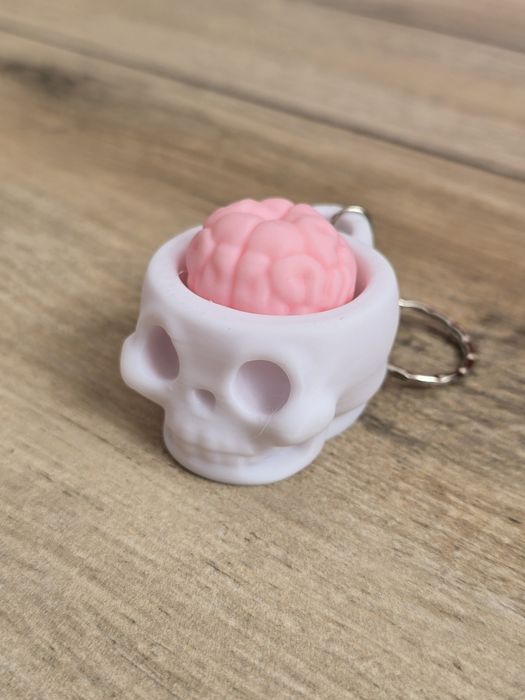 Breloczek Klik Klik Clicker Czaszka 3d - Brelok Druk3d fidget Keychain