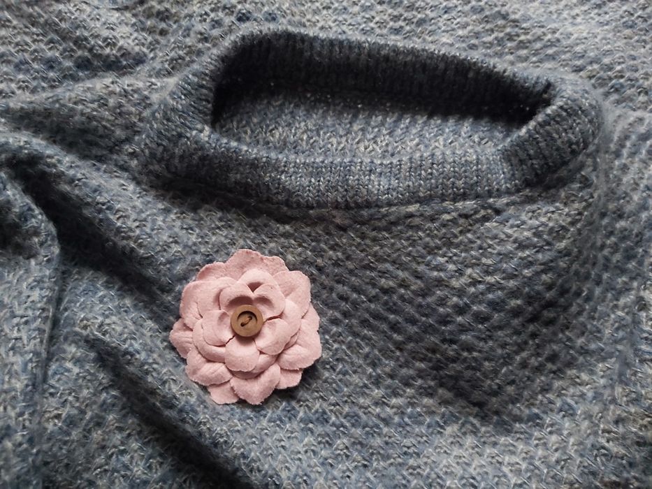 Ponczo narzutka damska