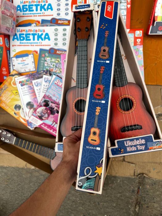 Дитяча гітара 40 см/Деревяная детская гитара 40 см