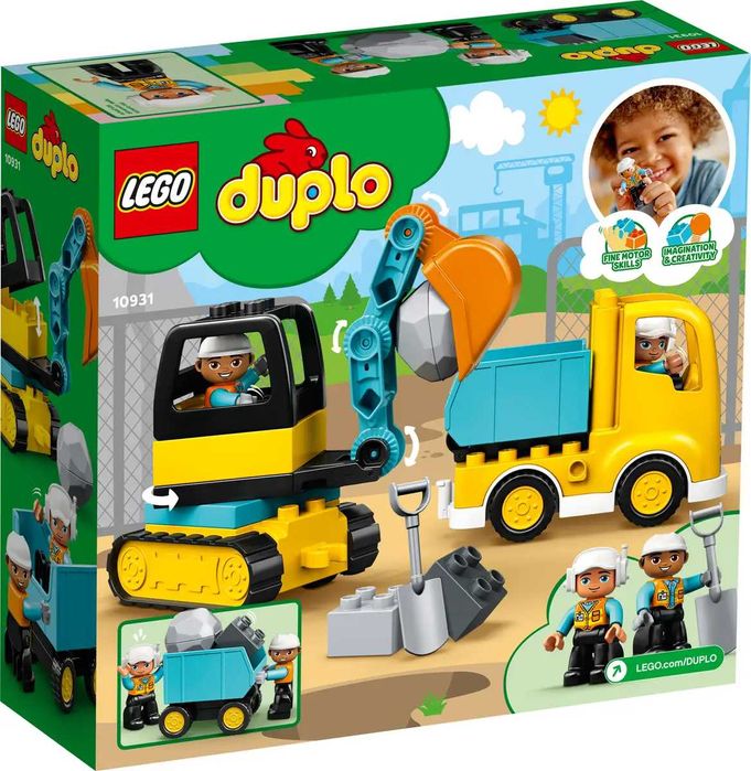 LEGO Duplo 10931 Ciężarówka i koparka gąsienicowa