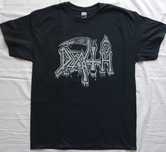 Death Silver Logo Srebrne Oficjalna Shirt Death Metal Chuck Schuldiner