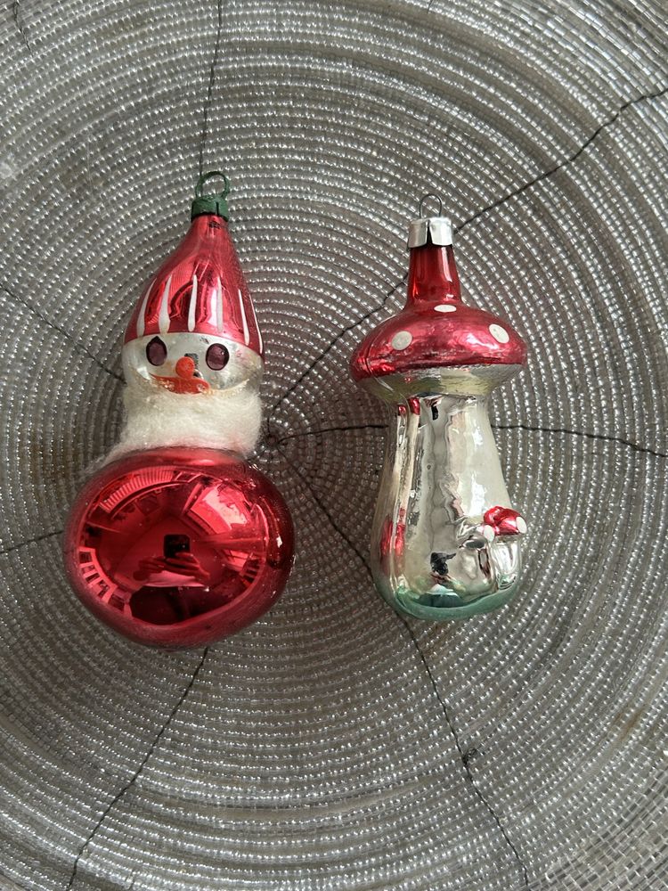 Stare BOMBKI 4 sztuki Mikołaj Grzybek muchomor Księżyce