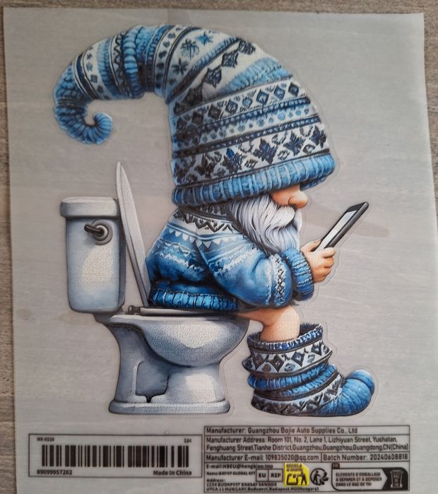 Naklejka na WC do łazienki świąteczna dekoracja