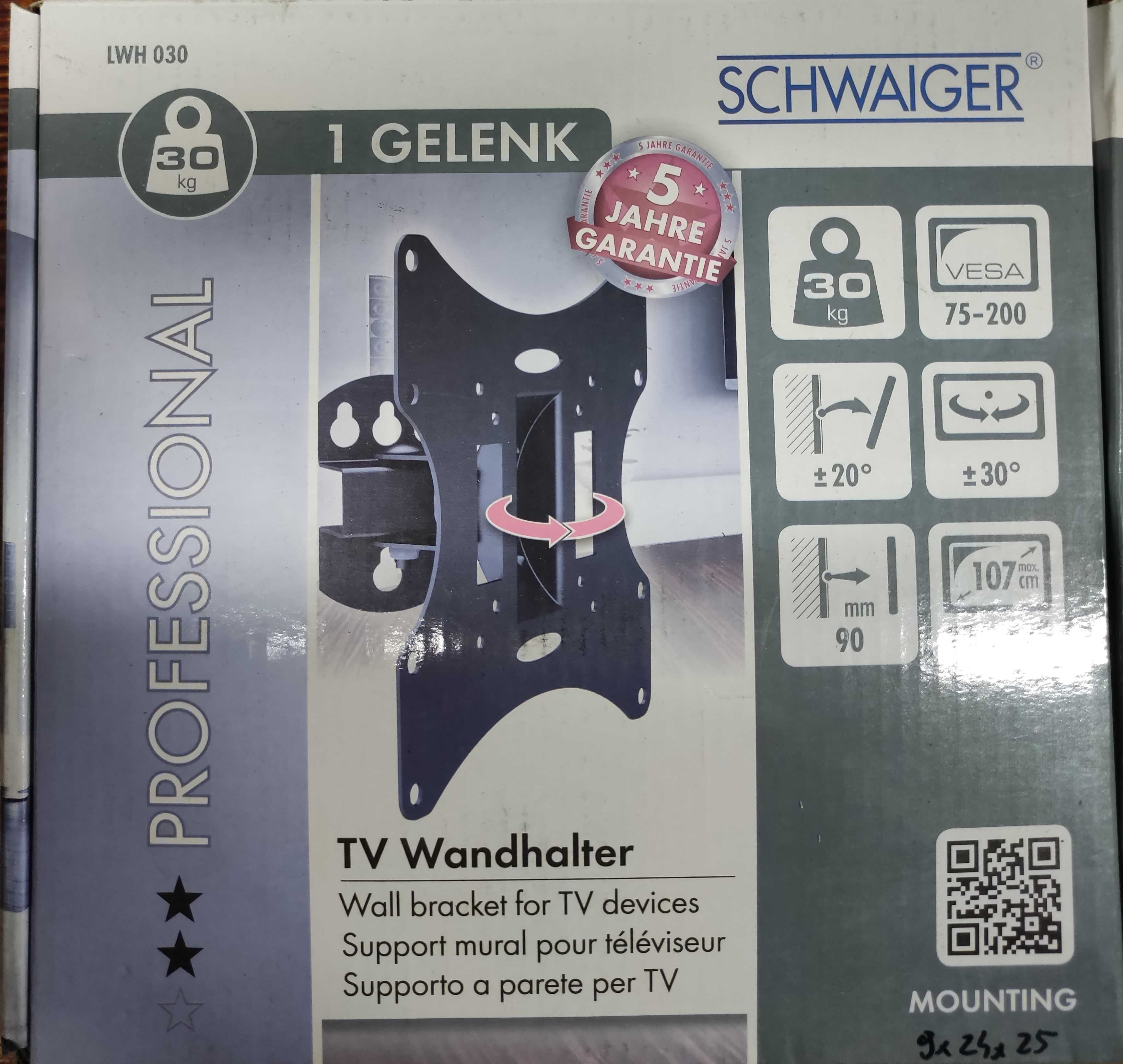 Schwaiger LWH030 Uchwyt ścienny do telewizora  23-42" 30kg