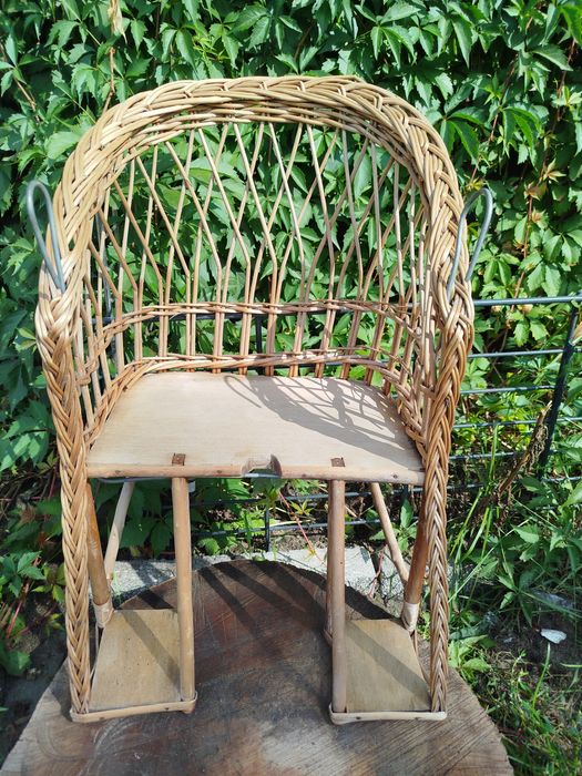 Krzesełko wiklinowe dla dziecka na rower