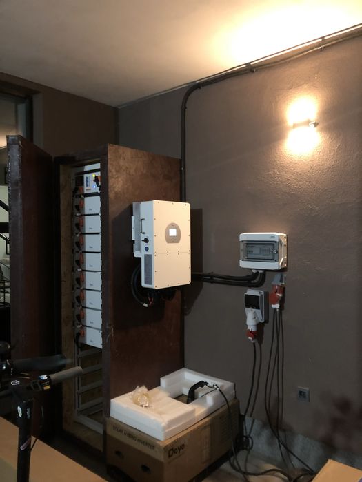 Гібридна Станція! Сонячні Панелі 9кВт! Інвертор Deye 25 кВт!АКБ 40kw