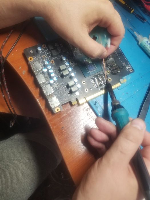 Видеокарта. Реболл видеочипов, памяти. Артефакты=отвал>решение реболл