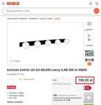 Lampa Kinkiet dekoracyjny LED Activejet BOLERO Czarny 6,5W NOWY