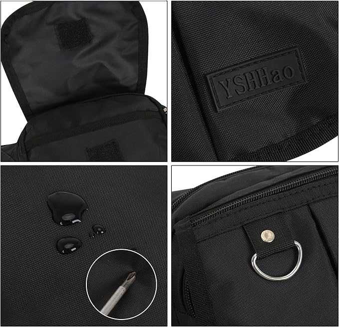 YSHHao saszetka nerka dla mężczyzn i kobiet - czarna