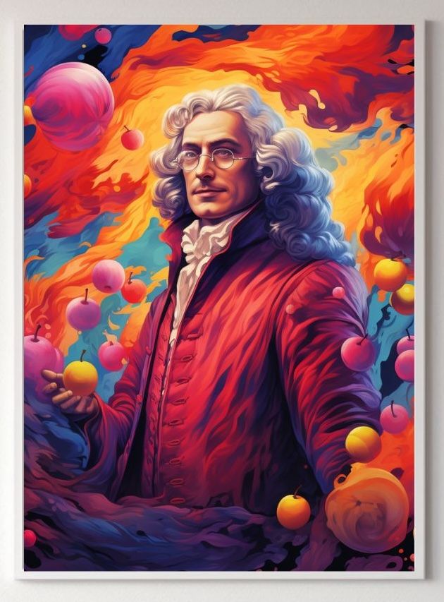 Piękne Umysły - Newton plakat A3 (29,7 x 42cm)