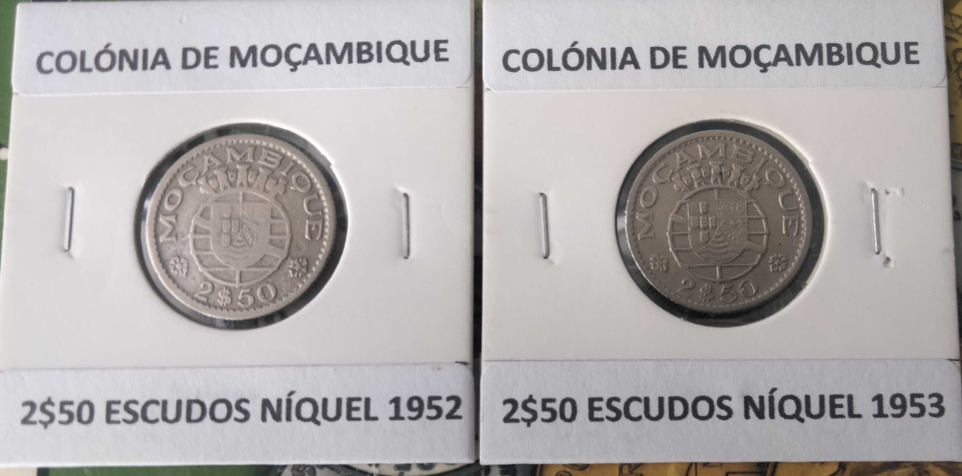 Moedas Portuguesas 2$50 Escudos Ex Colónia Ultramarina de Moçambique