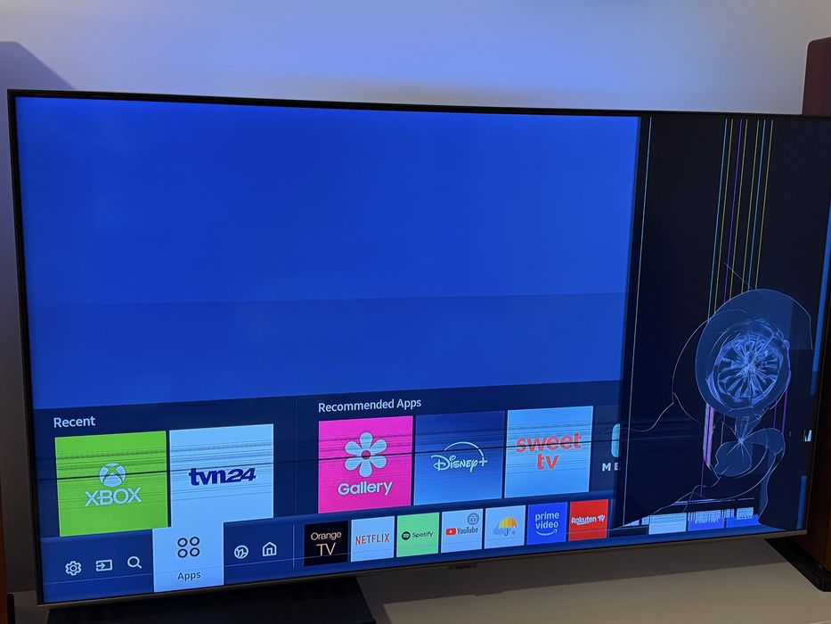 Telewizor samsung 55 cali qled na części
