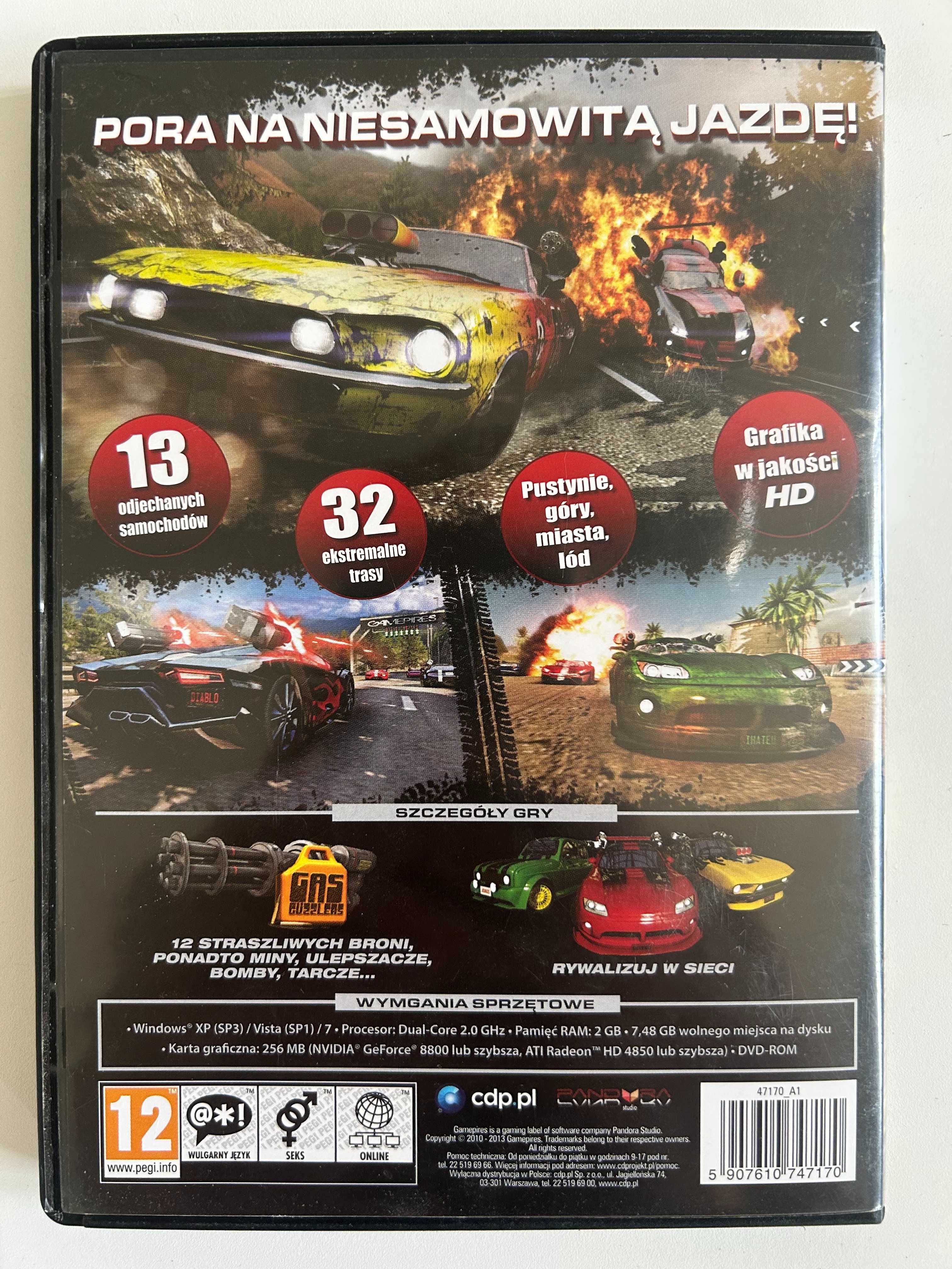 GAS GUZZLERS Combat Carnage Fire Zone PC DVD-ROM