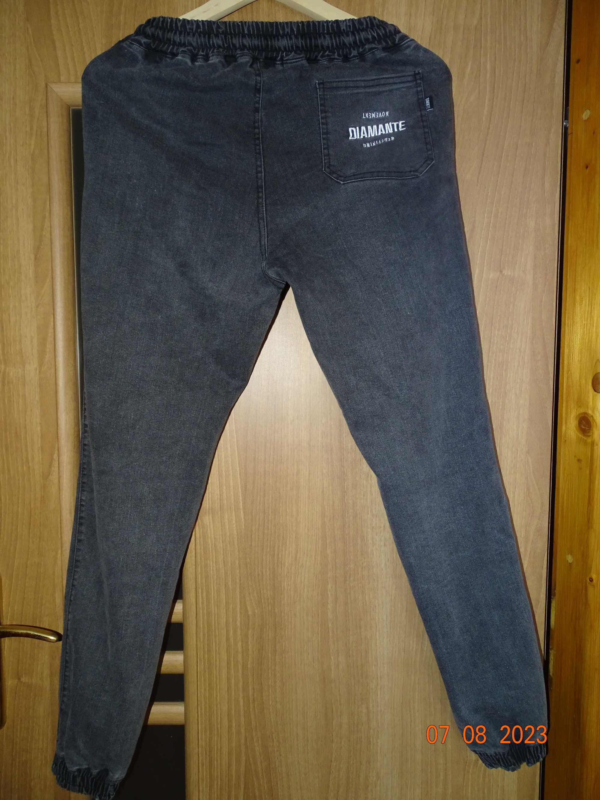 Spodnie czarne joggery Diamante Wear damskie/męskie (unisex)