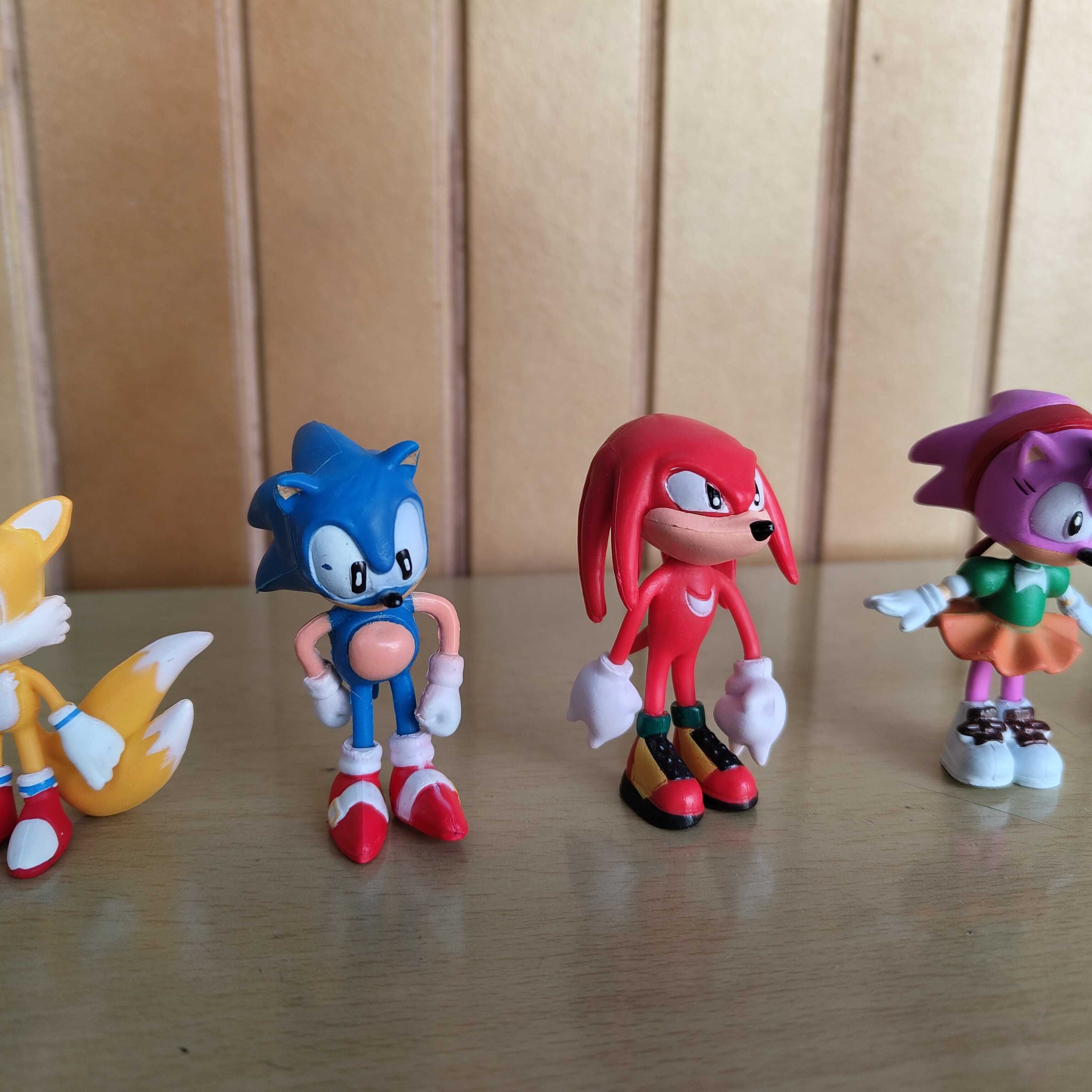6 bonecos Figuras Sonic
