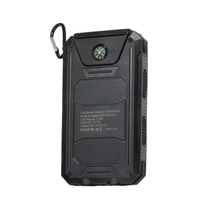 Повер банк із Сонячною панеллю 20000 mAh Js-65