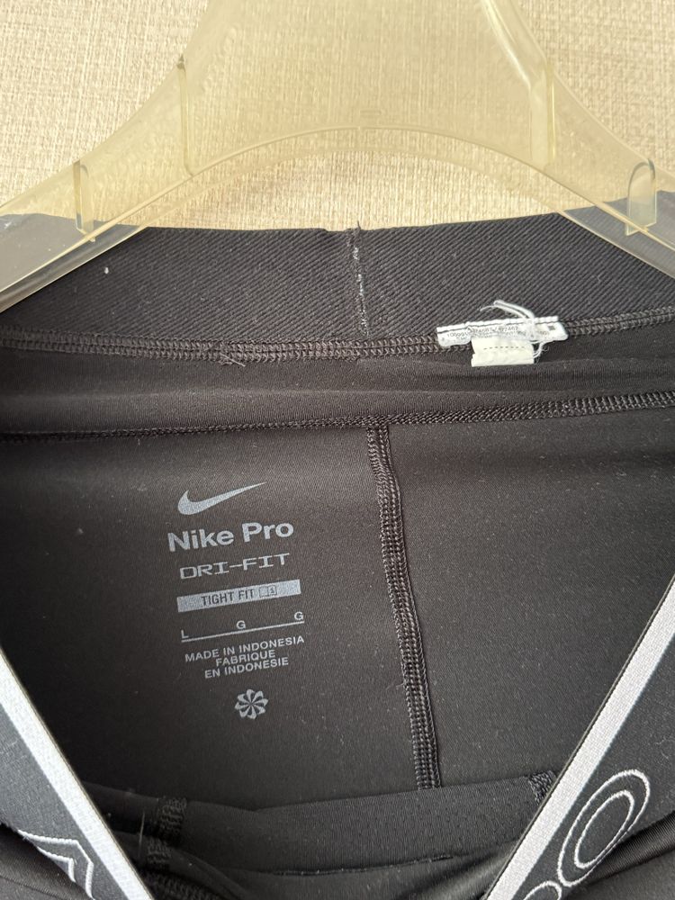 Чоловічі Найк компресійні лосіни бігу чорні про nike pro compression r