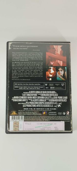 O Último Tango em Paris - DVD - Marlon Brando