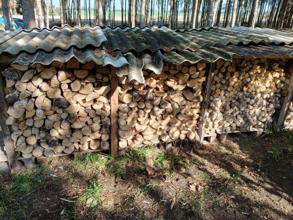Suche drewno opałowe kominkowe brzoza sezonowana 2 lata, sosna
