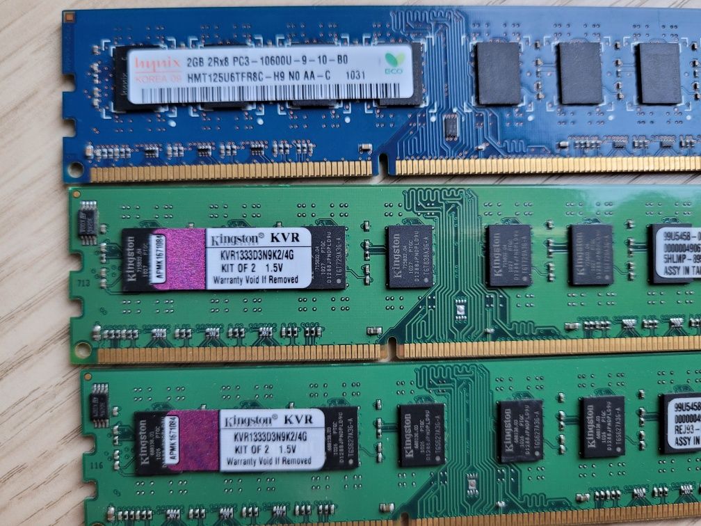 RAM DDR3 1 1 2 2x2 4 4 4 =20GB