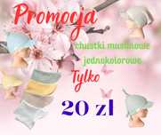 * PROMOCJA* chustka muslinowa z daszkiem do rozmiaru 52 cm