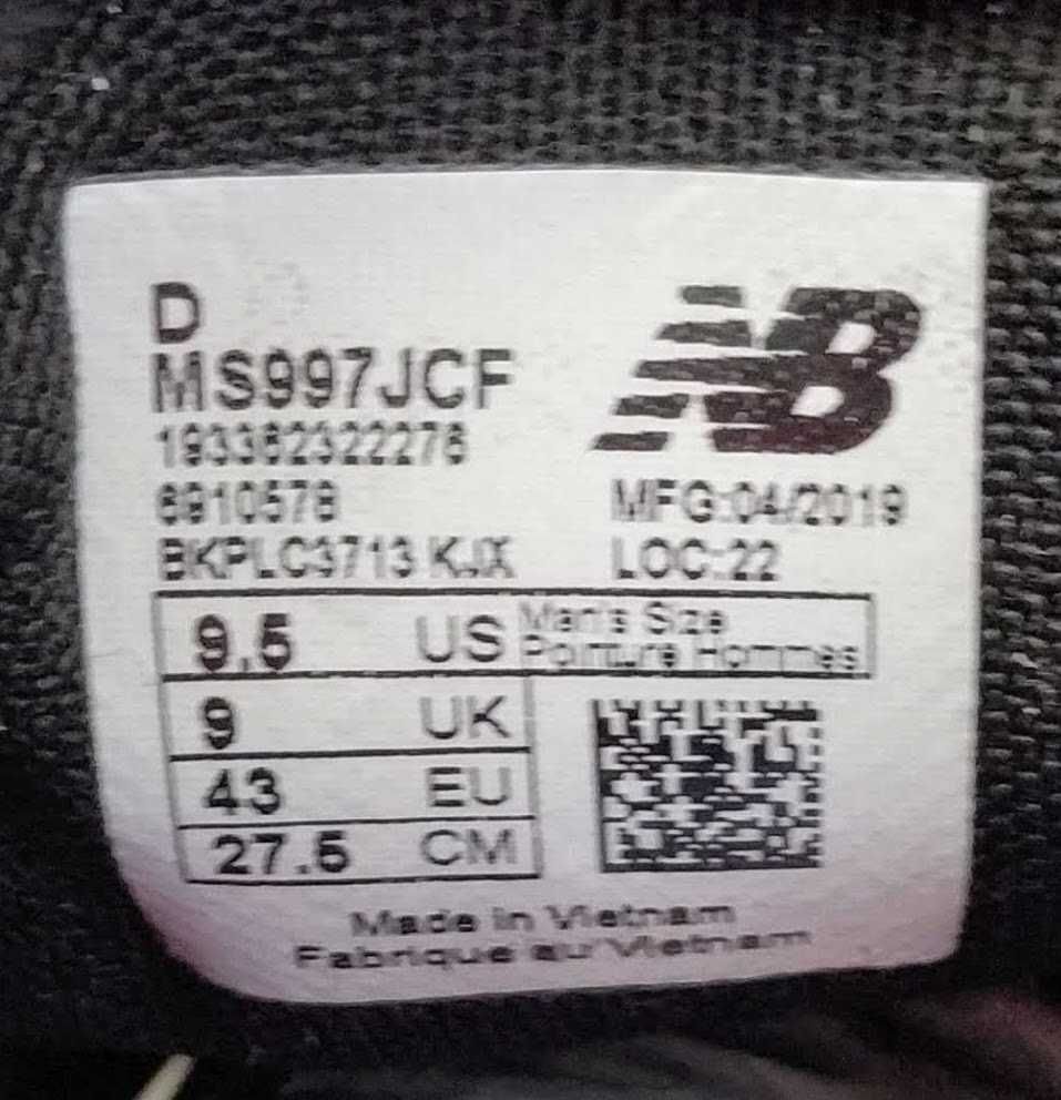 ДЕШЕВО! Кроссовки NEW BALANCE 997 Sport MS997JCF Оригинал