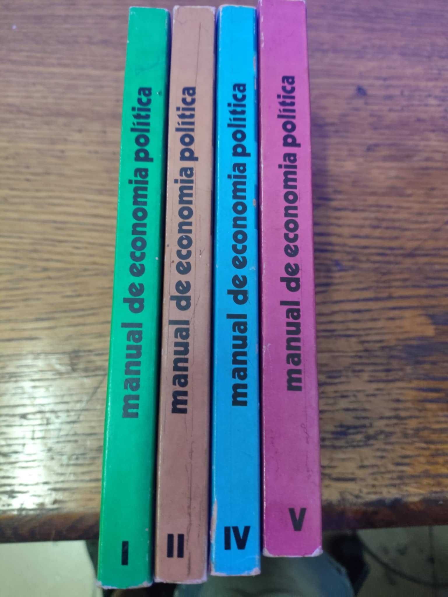 Manual de economia política - nº 1,2,4,5.° - Editorial Estampa (1972)