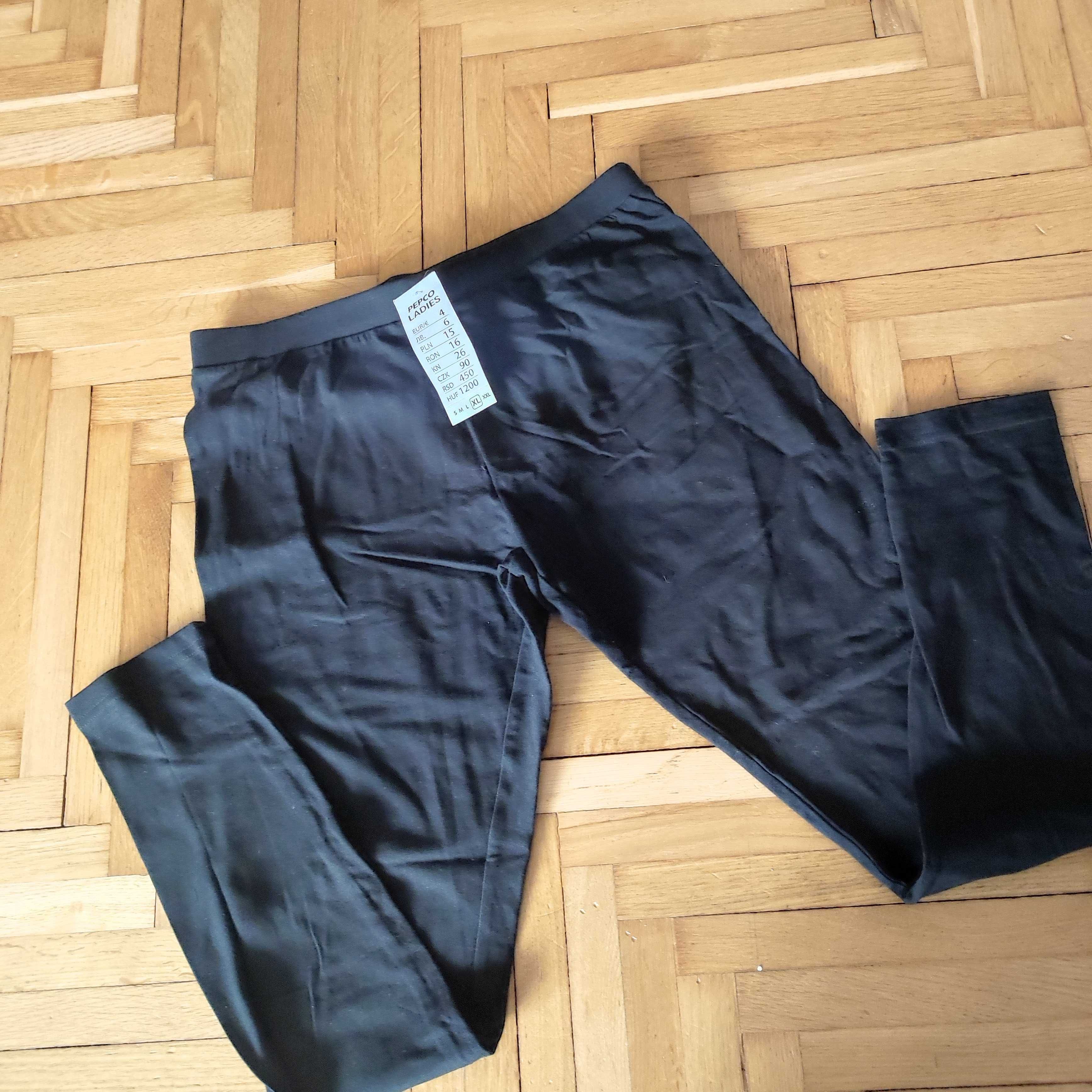 Czarne legginsy pepco xl