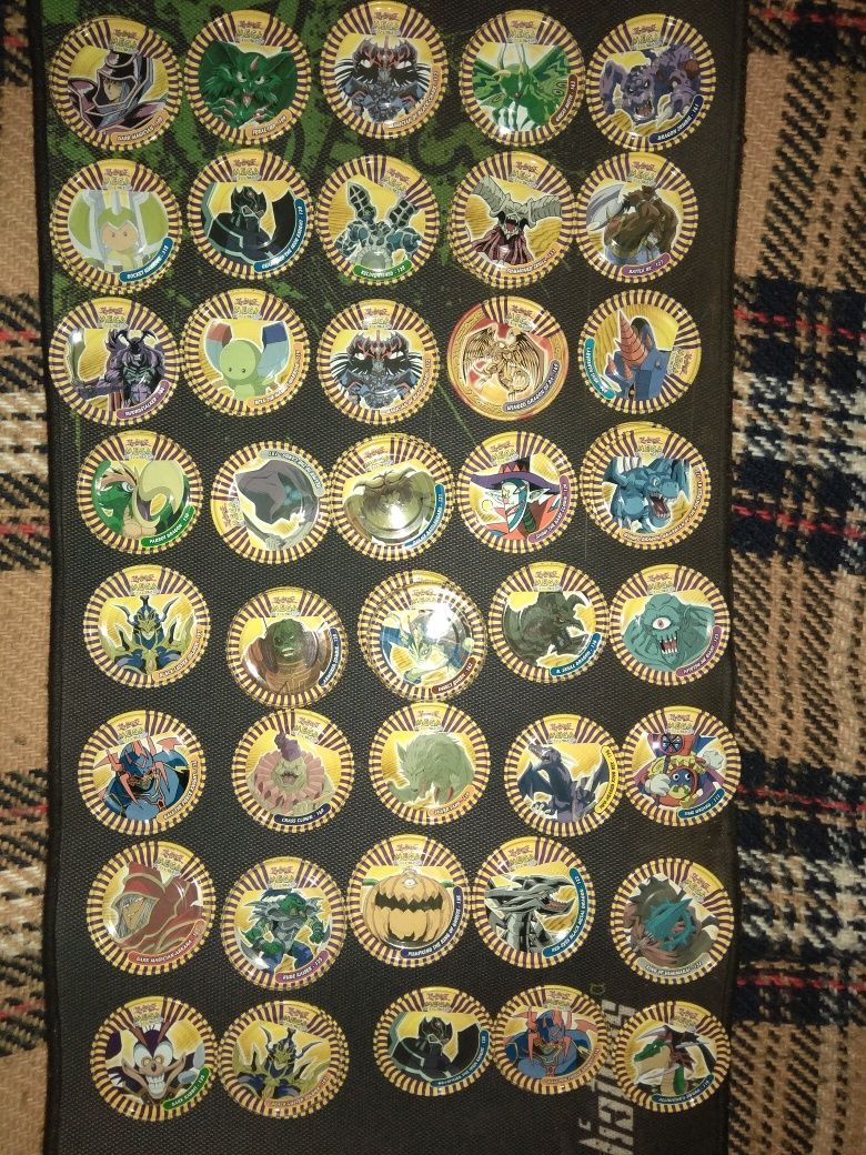 Coleção mega metal tazos yugi oh