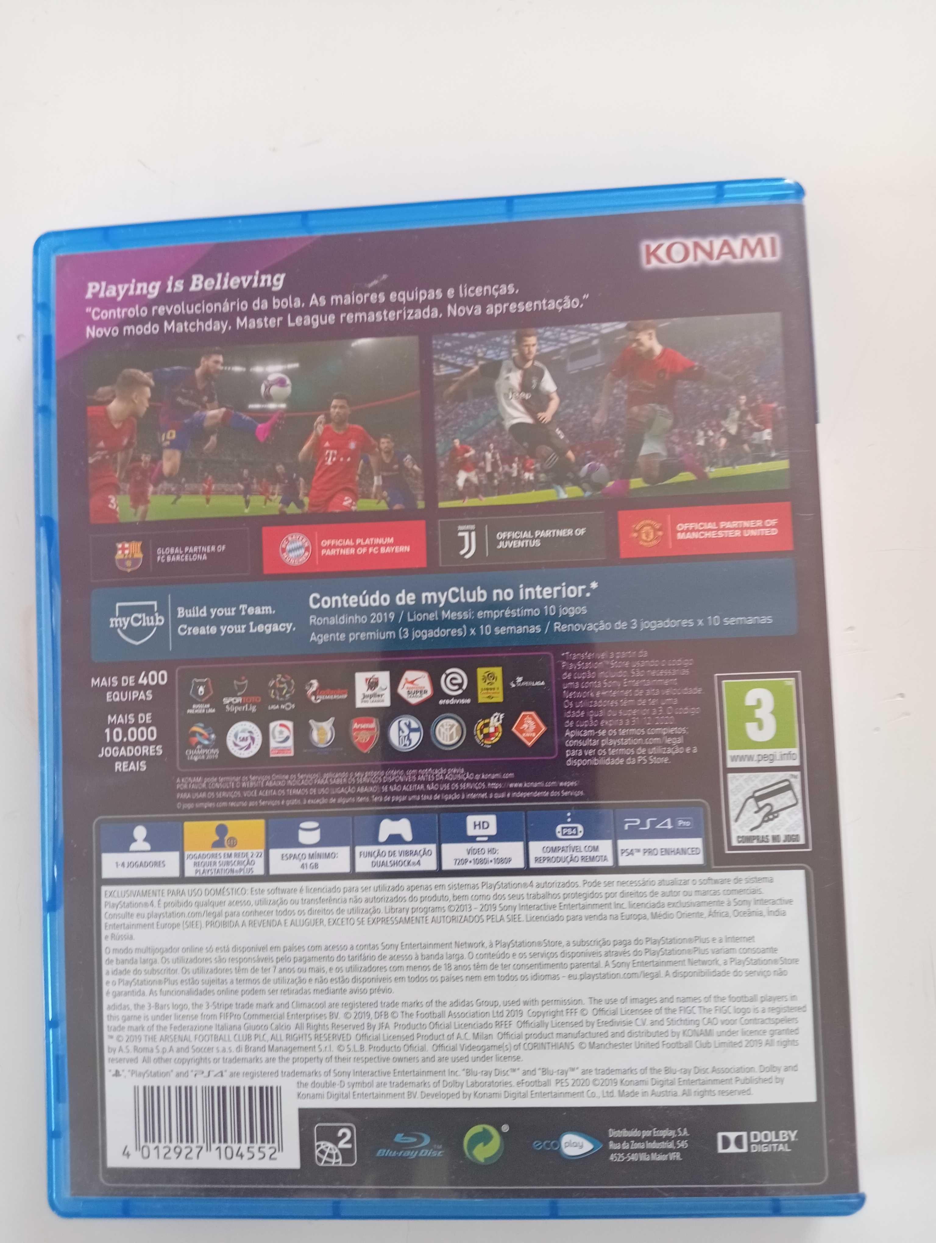 PES 2020 PlayStation 4