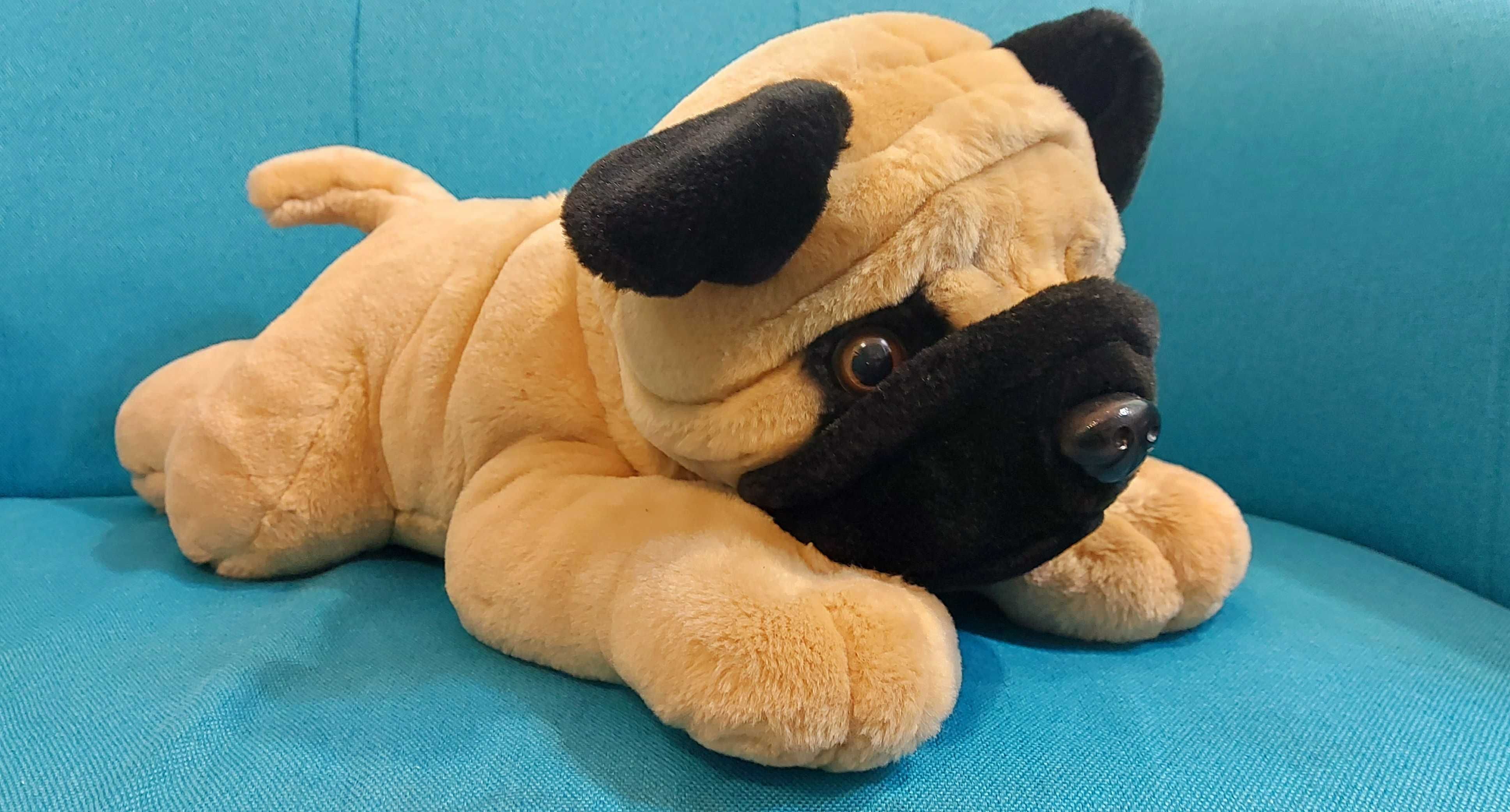 Велика м'яка іграшка Aurora собака мопс