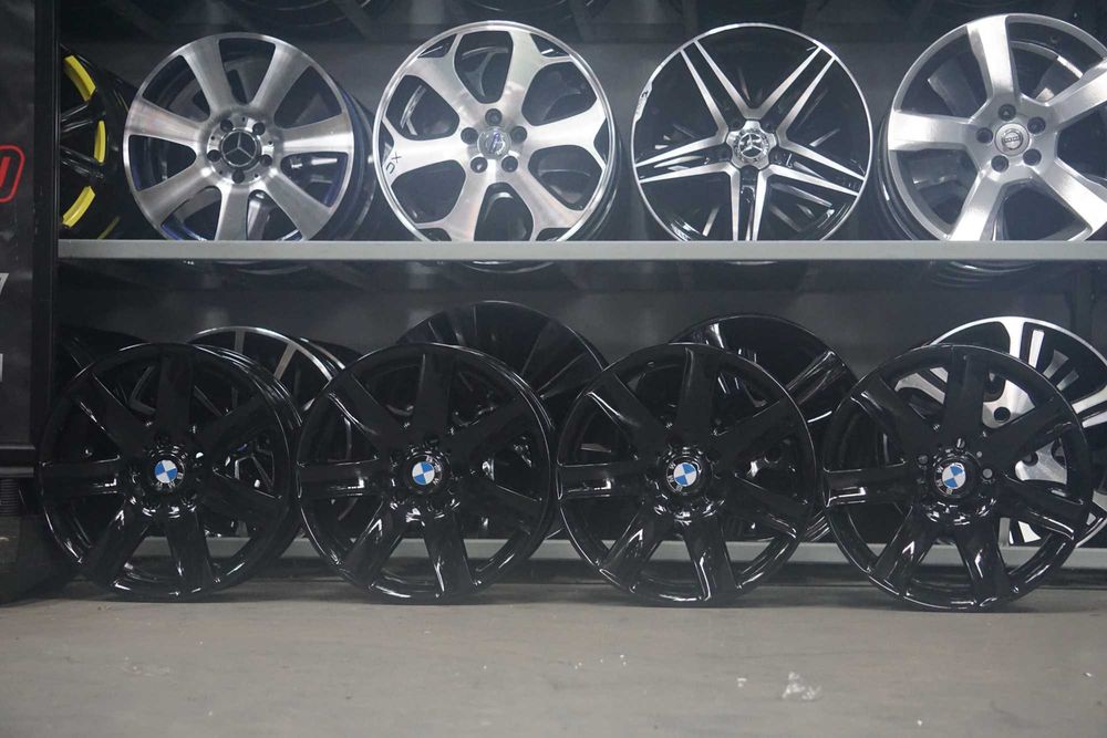 Alufelgi oryginał BMW 5x120 8Jx17 et47 cb72,6 czarne perła, nowe dekle