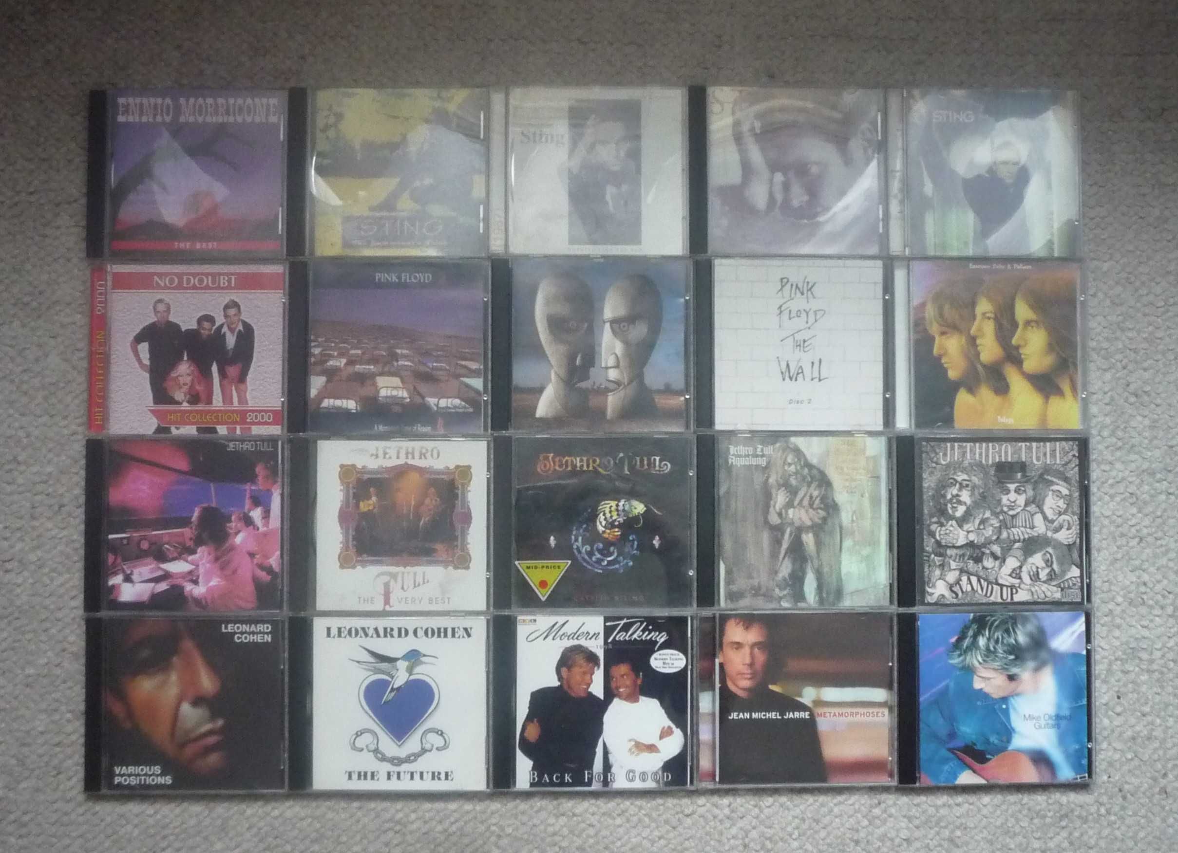 44 płyt CD rock: Queen, Pink Floyd, Dire Straits, Sting, Jethro Tull