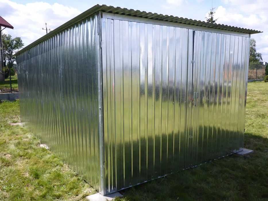 Garaż Blaszak WZMOCNIONY Garaż na budowę PRODUCENT garaży 3x4 3x5 3x6