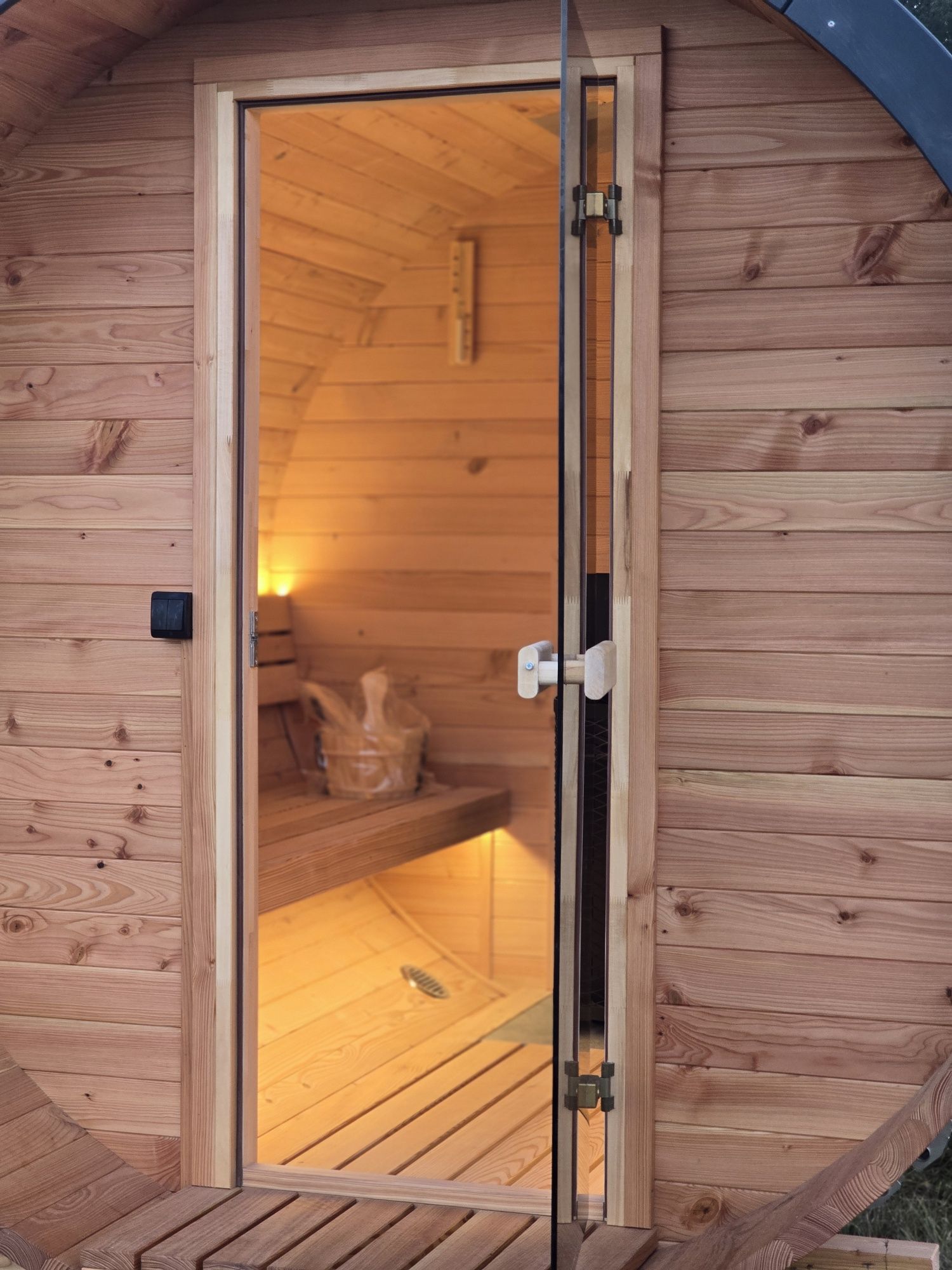 Drewniana sauna roz. M1 Modrzew!!!