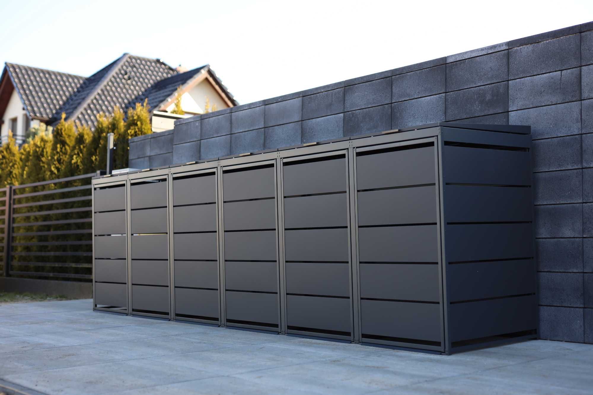 Zabudowy koszy Top Box Obudowy koszy Osłona kosza 3x240L Premium
