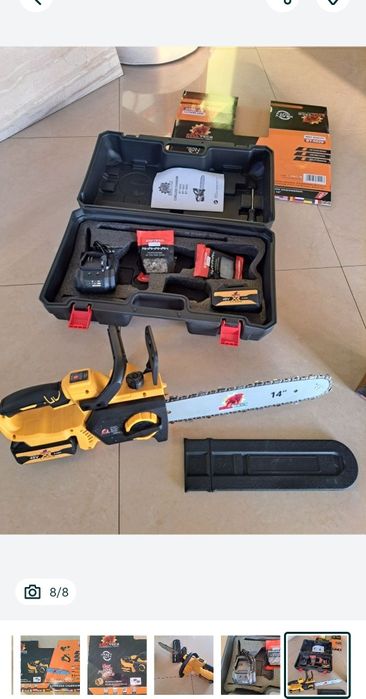 Piła akumulatorowa  14 cali 2x aku 6ah 48v  2x łańcuch