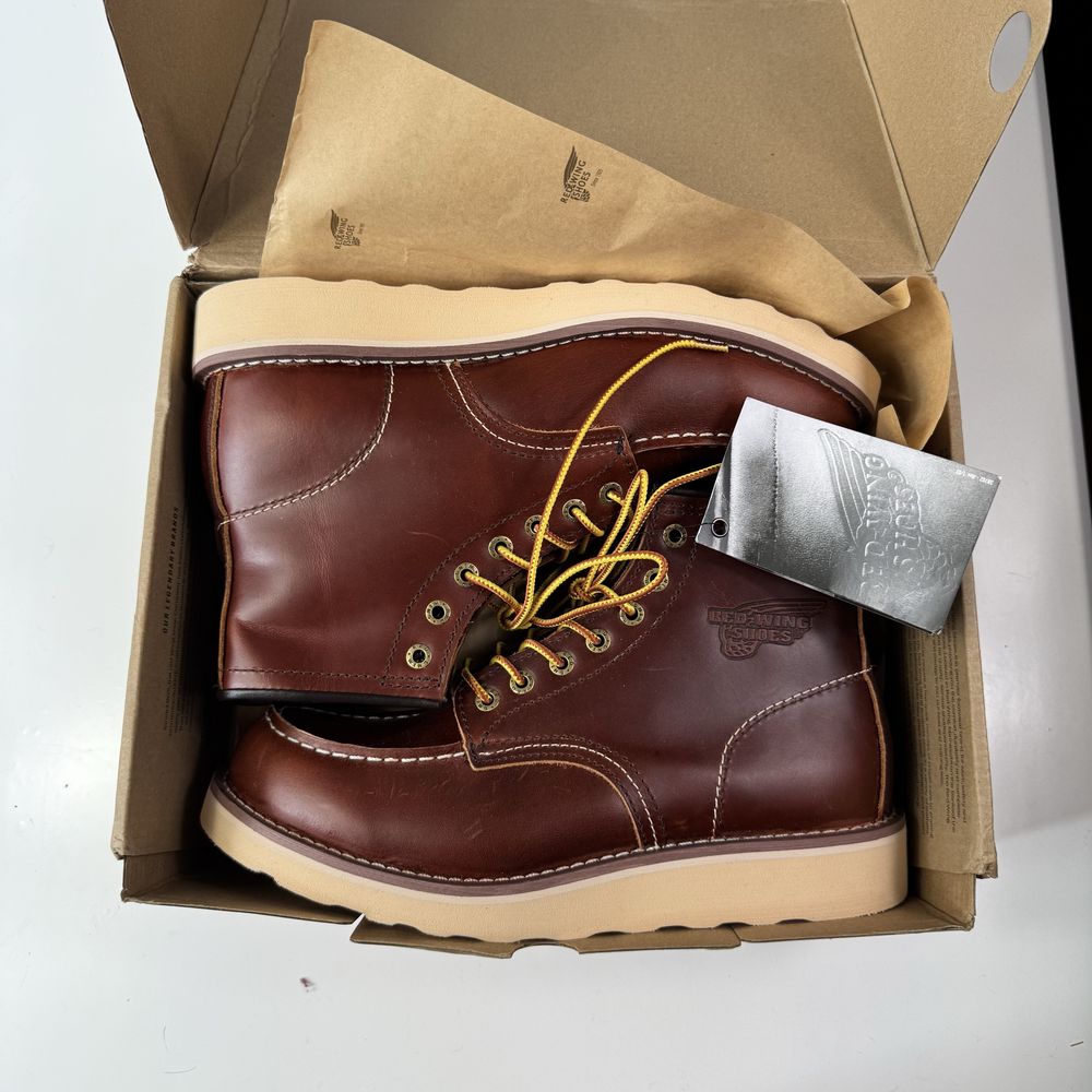 Шкіряні ботинки черевики red wing moc toe 8875 ботинки кожаные 43 р