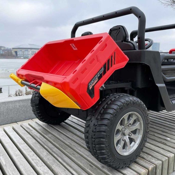 DUMPER Pickup Terenowy 4x4 Wywrotka John Deere Auto Akumulator DZIECI