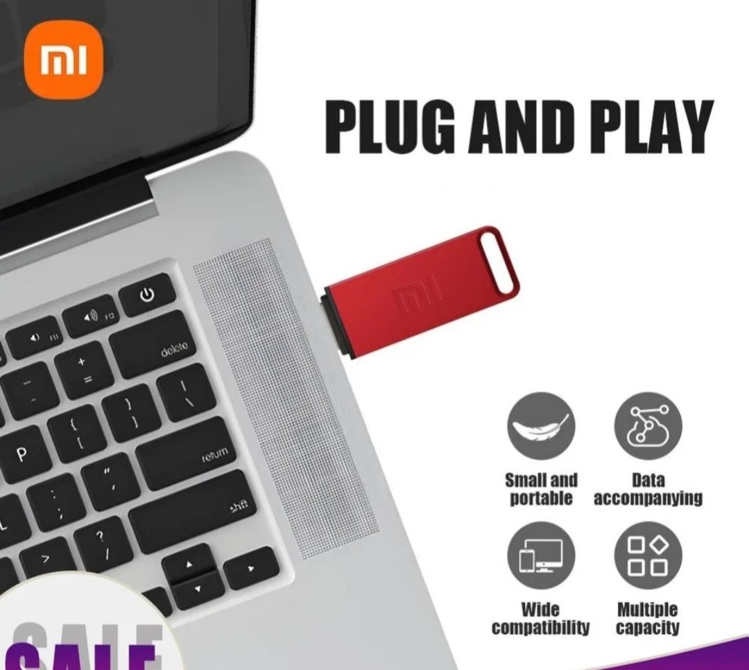 Флешка Xiaomi швидкісна 1т, 2т iPhone Android