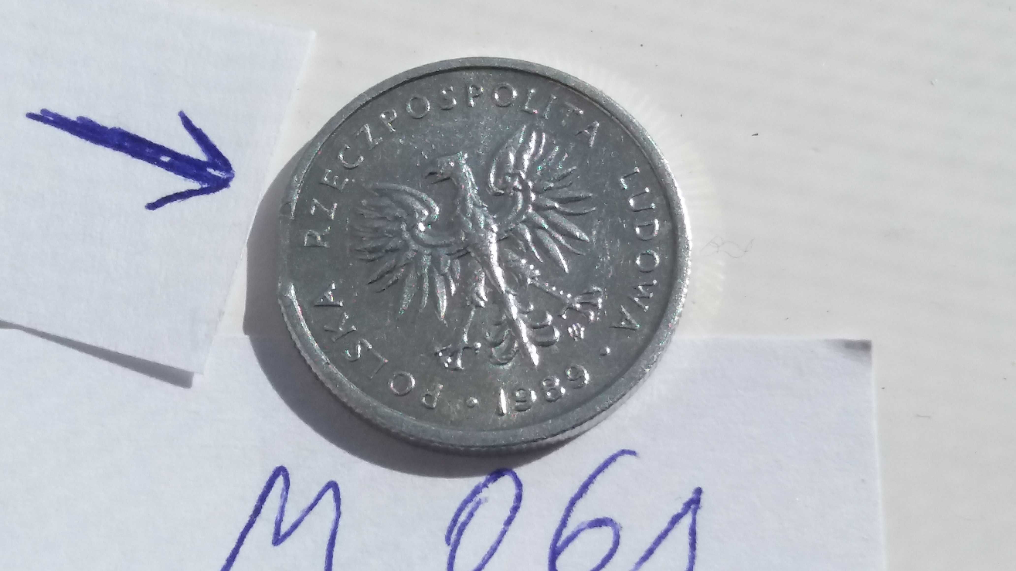 D M061,stara moneta 2 zł złote 1989 Polska destrukt starocie wyprzedaż