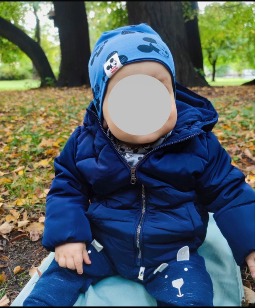 Kurtka ocieplana Reserved 74 stan idealny gruba granatowa