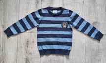 Elegancki sweter w paski r. 104