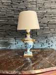 Lampa stołowa Kaiser 1975r porcelana ceramika malowana ręcznie