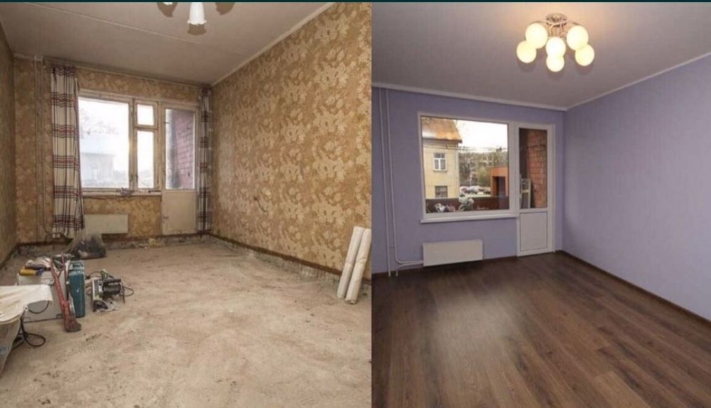 Ремонт квартири..обои.плитка сантехніка.