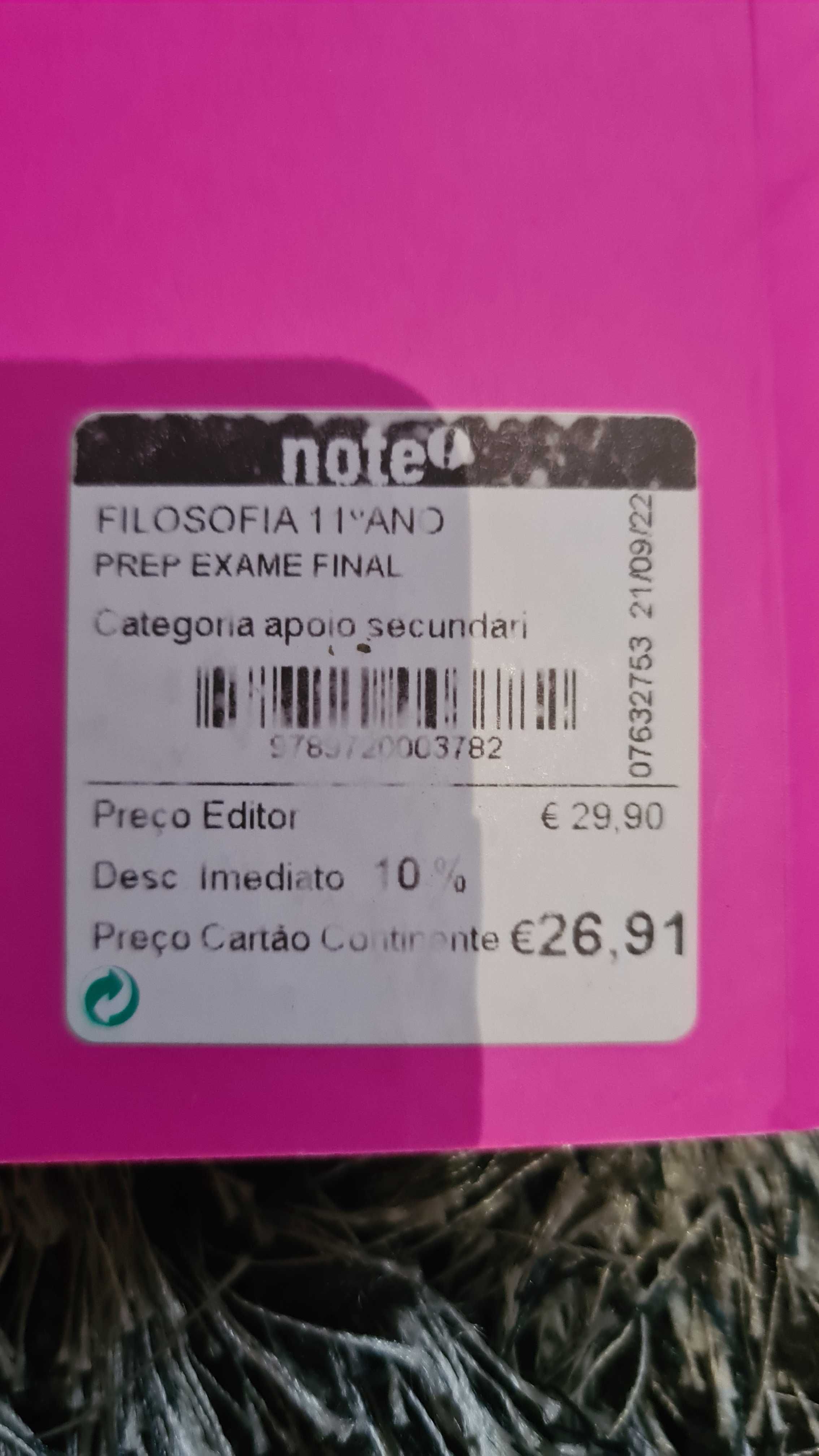 Livro de preparação para o exame de filosofia