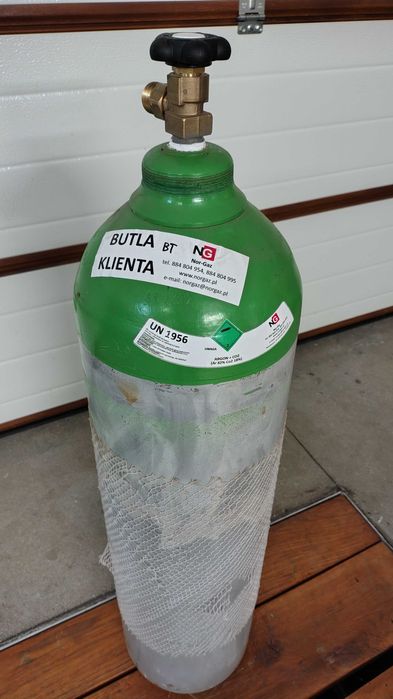 Butla argon+Co2 mieszanka 25L pełna nowy zawór ''Sochaczew''