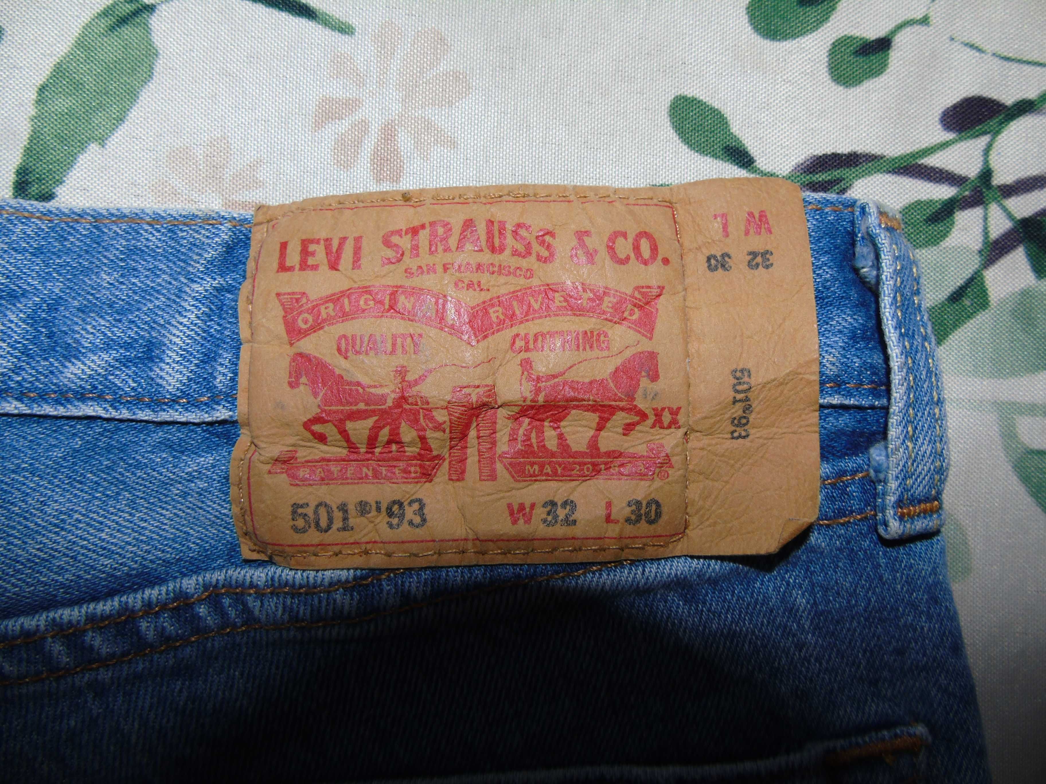 Levis 501 32/30 Spodnie Slim