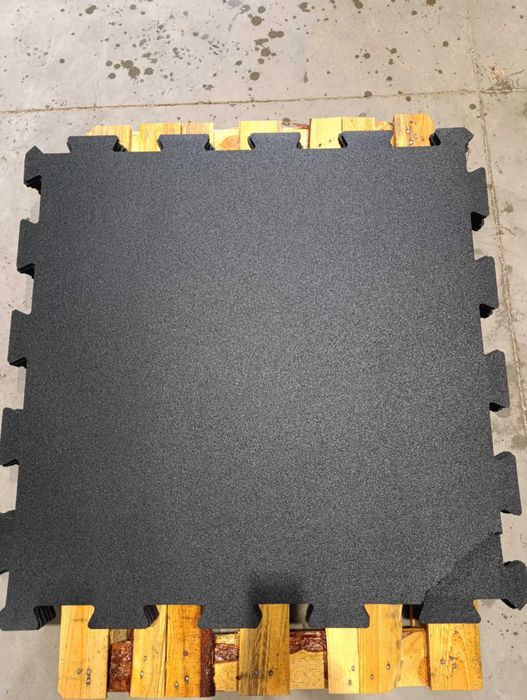 Mata gumowa puzzle gumowe siłownia podłoga 100x100 - 1 cm gruba