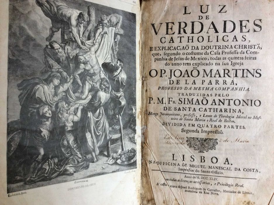 Luz de verdades catholicas, e explicação da doutrina, 2.ª Edição, 1744